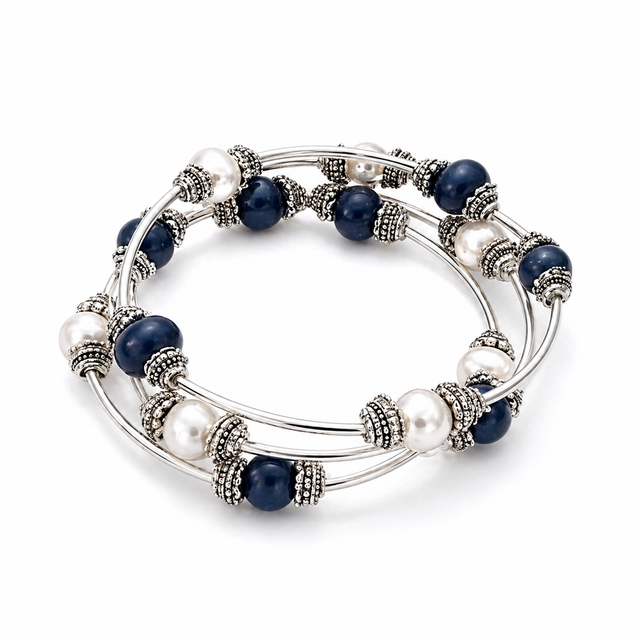Black and White Pearl Bracelet
