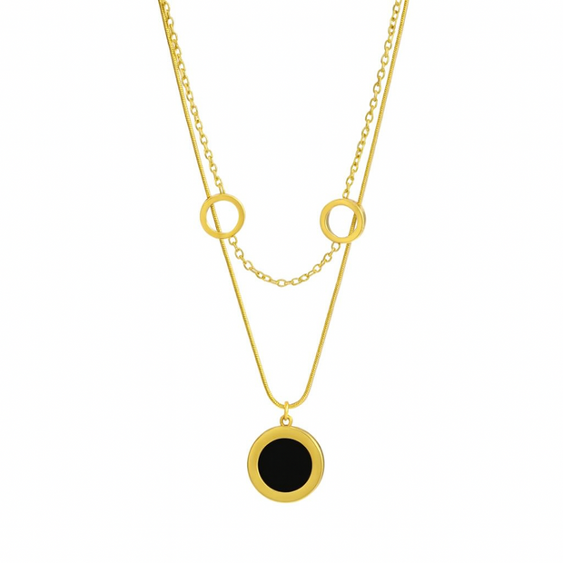 Celeste Necklace - 18K Gold-Plated Stainless Steel