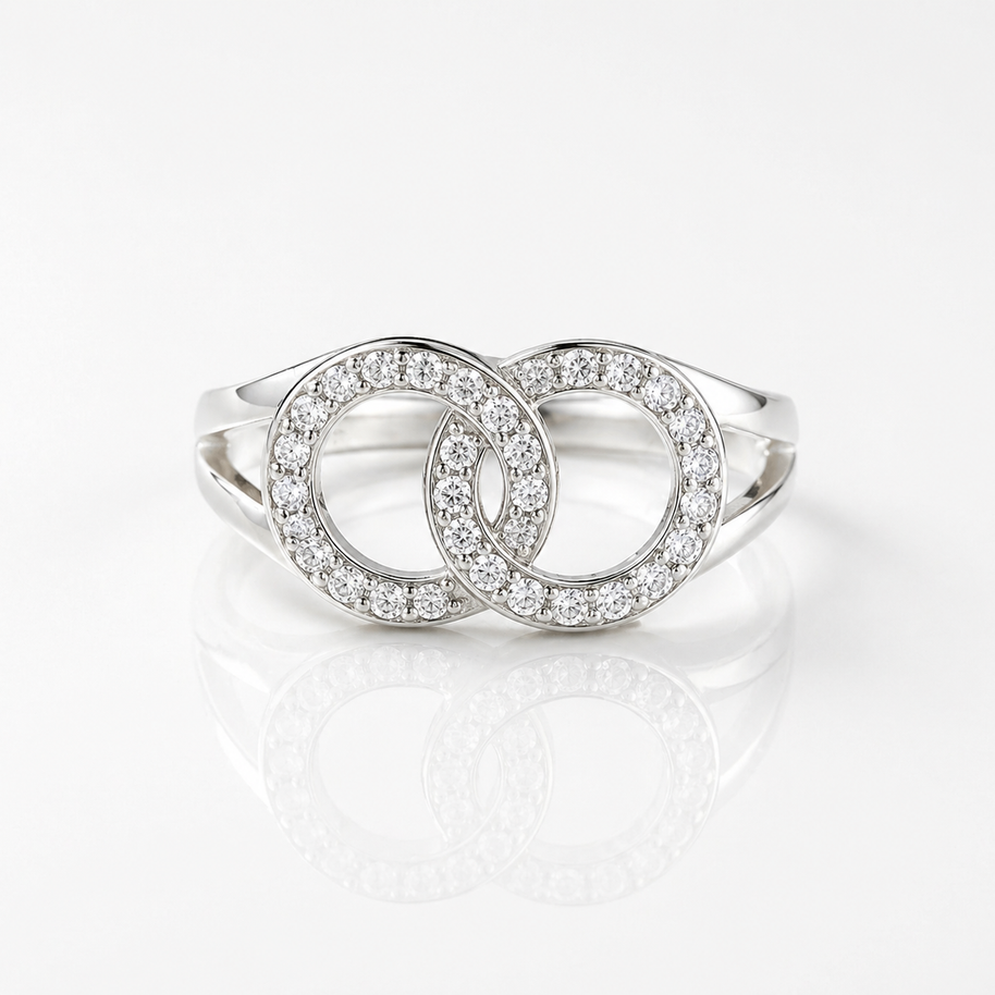 CC Crystal Ring - Sterling Silver