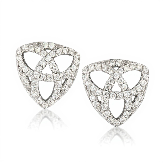 Crystal Celtic Earrings