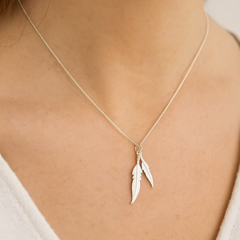 Feather Pendant - Sterling Silver