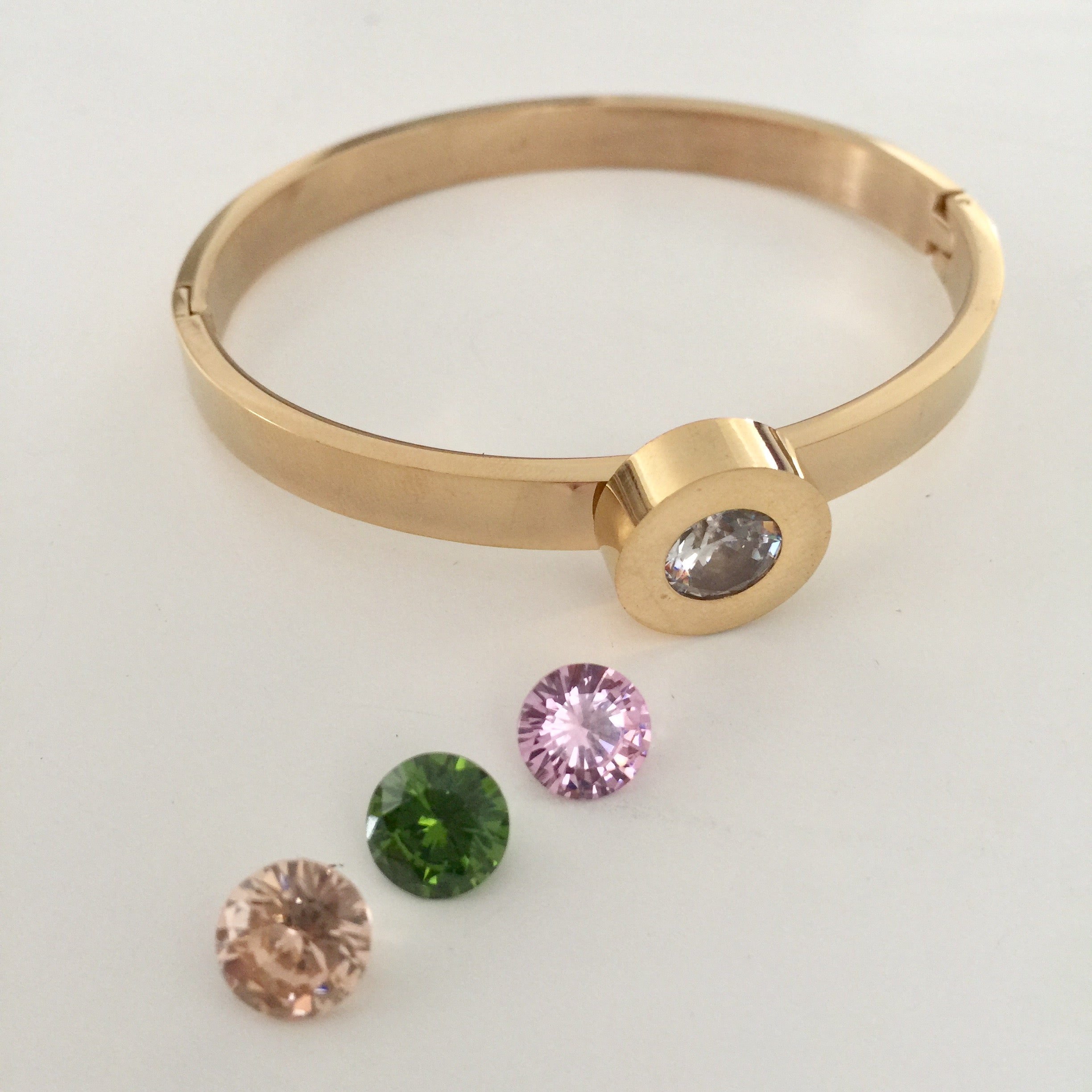 Radiant Mood Bangle with Interchangeable crystals