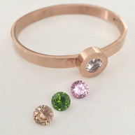 Radiant Mood Bangle with Interchangeable crystals
