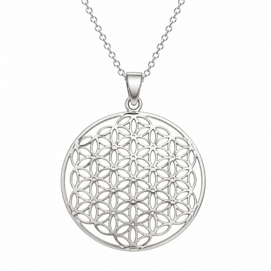 Sterling Silver Filigree Pendant Necklace
