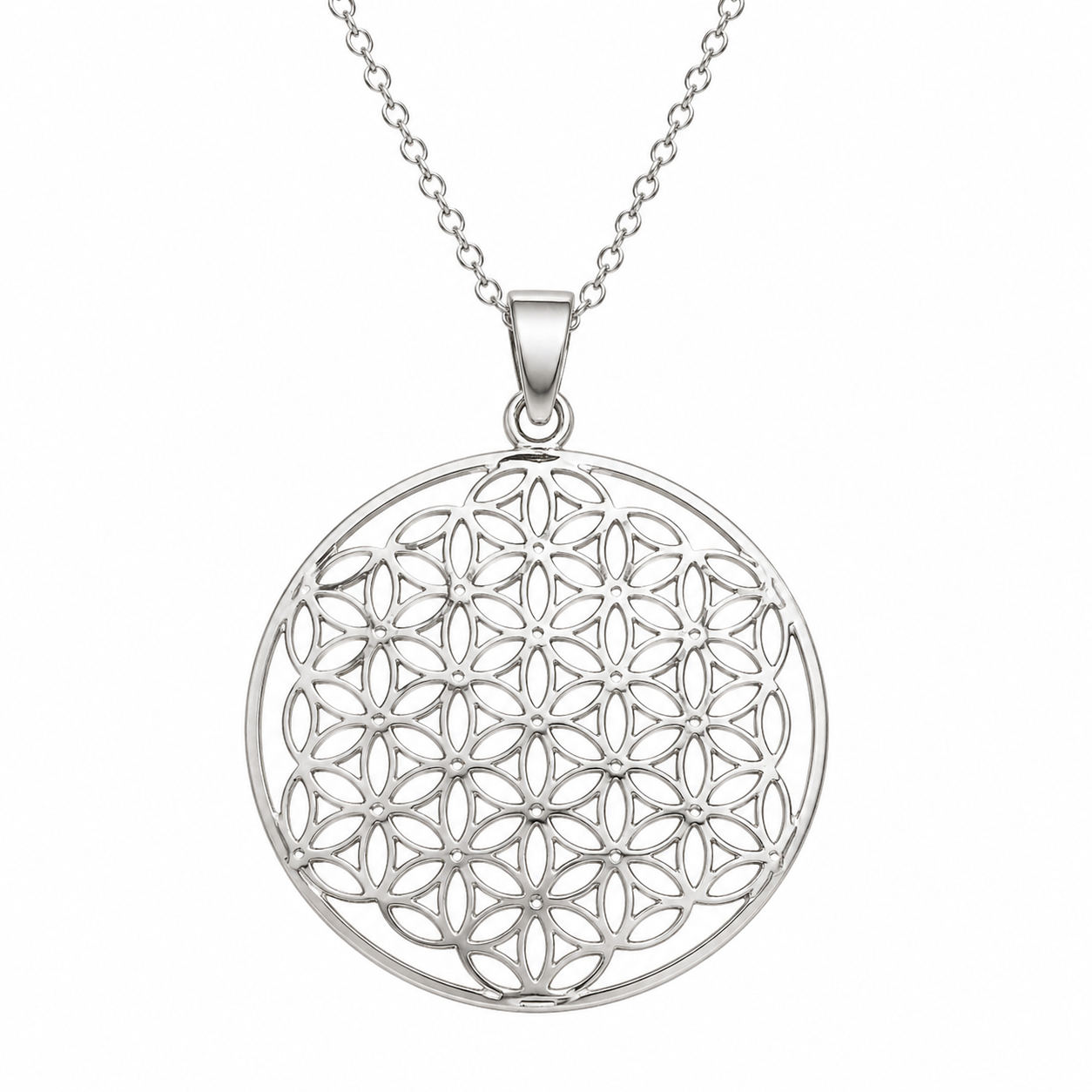 Sterling Silver Filigree Pendant Necklace