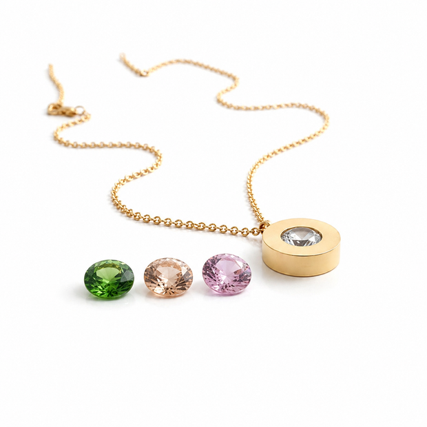 Radiant Mood Necklace- 18k Gold Plated Stainless Steel