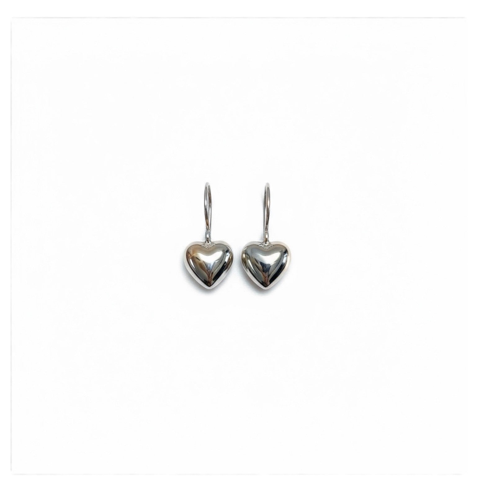 Lila Sterling Silver Heart Drop Earrings