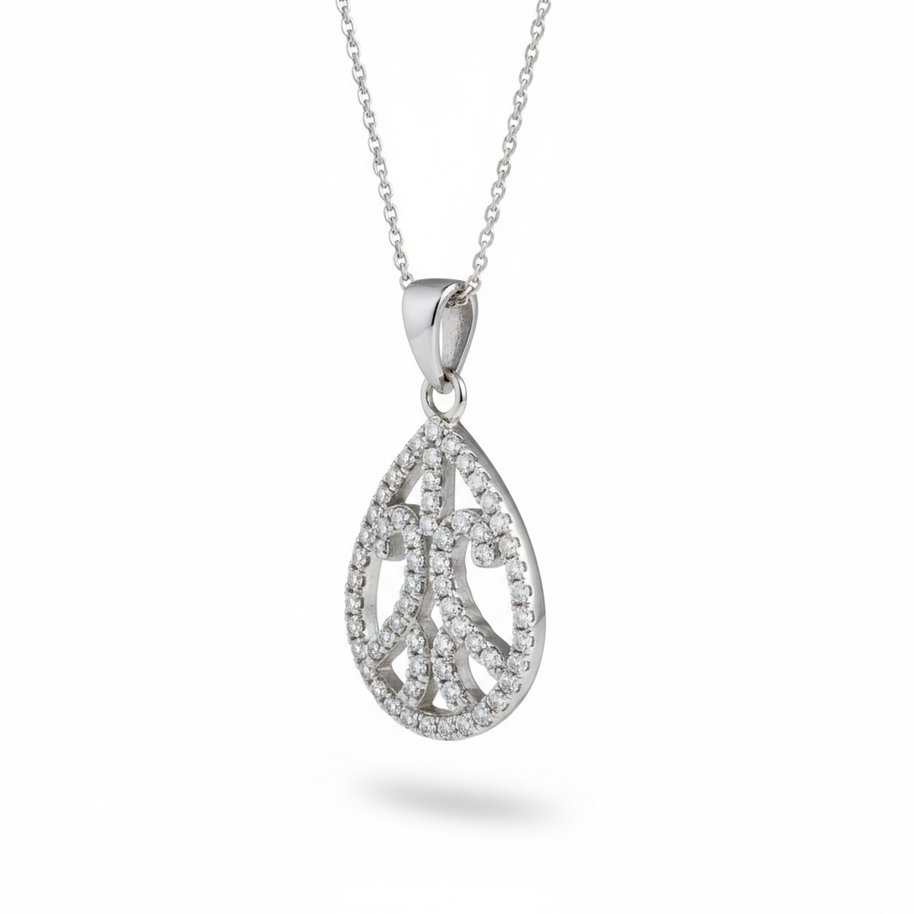 Teardrop crystal pendant