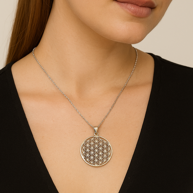 Sterling Silver Filigree Pendant Necklace