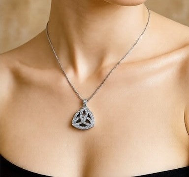 Crystal Celtic Pendant