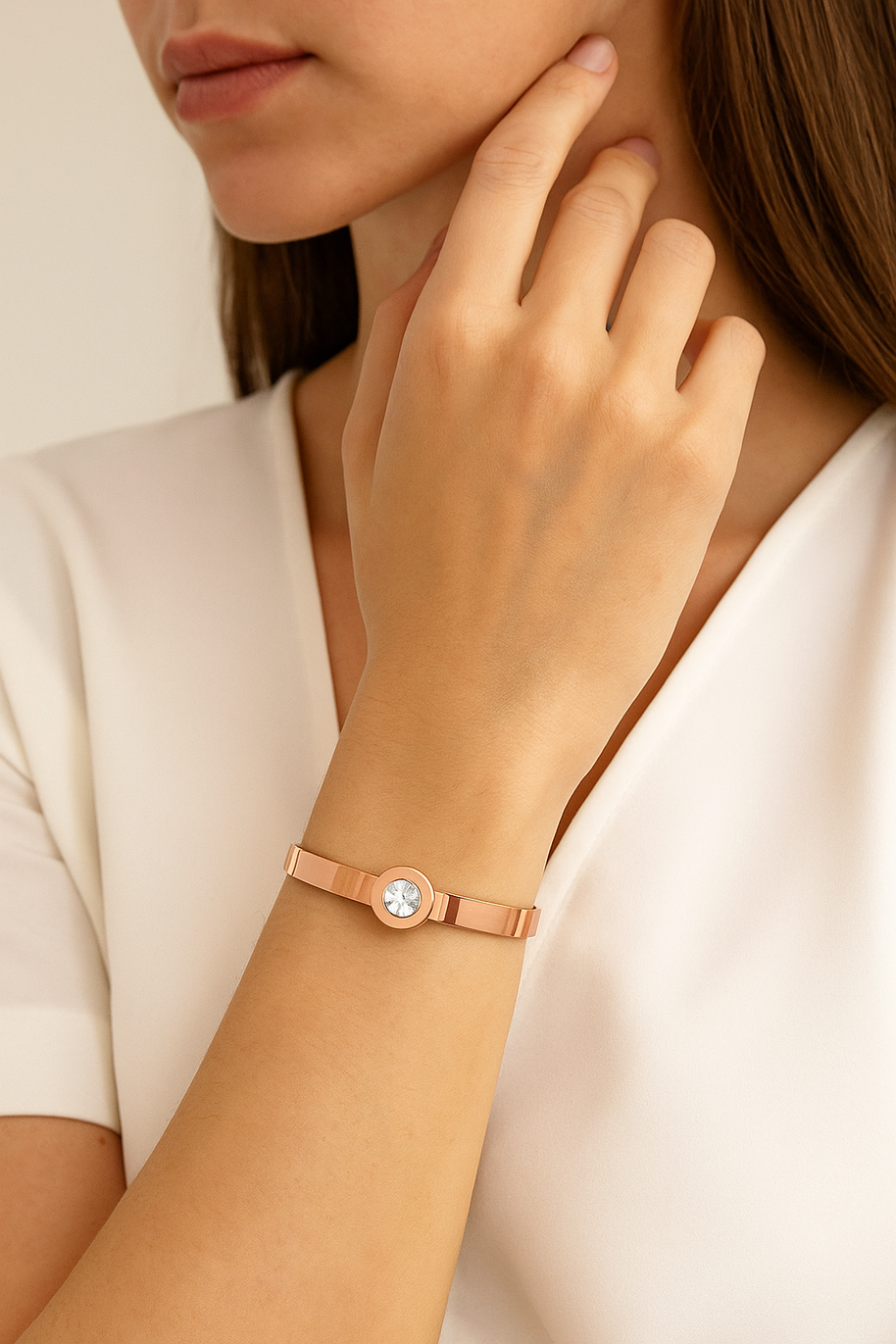 Radiant Mood Bangle with Interchangeable crystals