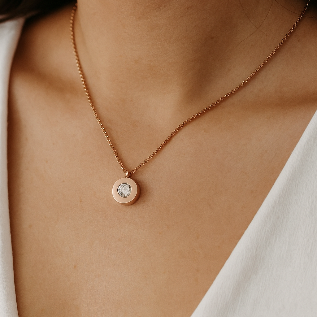 Radiant Mood Necklace- 18k Gold Plated Stainless Steel