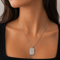 Silver Ingot Pendant – High Polish Stainless Steel