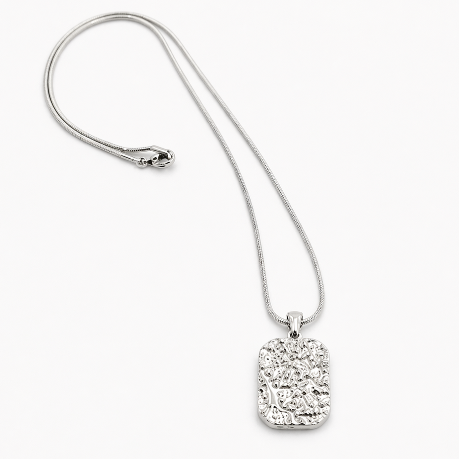 Silver Ingot Pendant – High Polish Stainless Steel