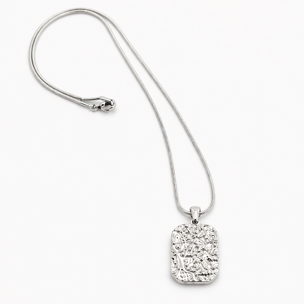 Silver Ingot Pendant – High Polish Stainless Steel