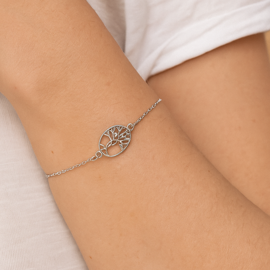 Sterling Silver Tree of Life Bracelet