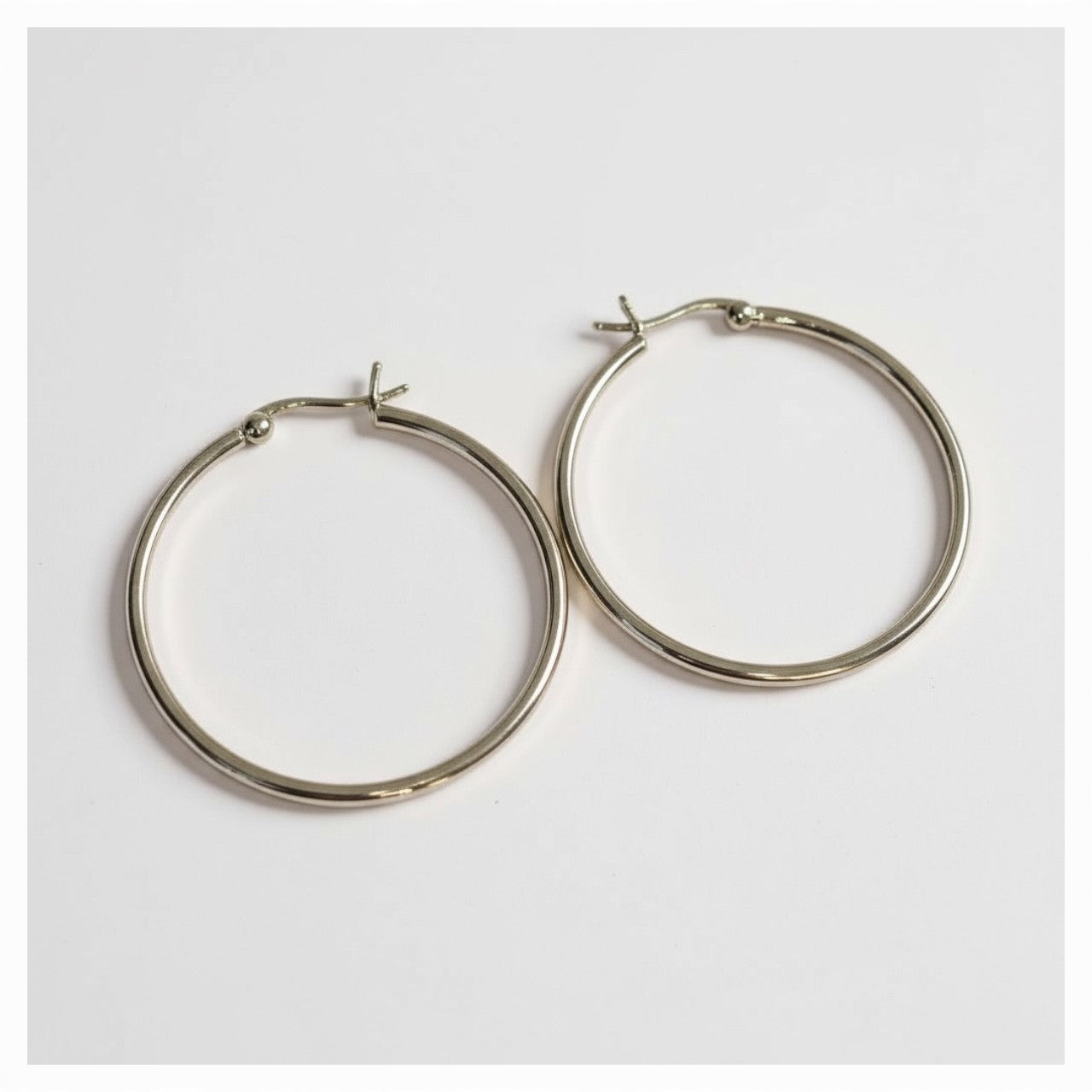 Nova Sterline Silver Tube Hoop Earrings