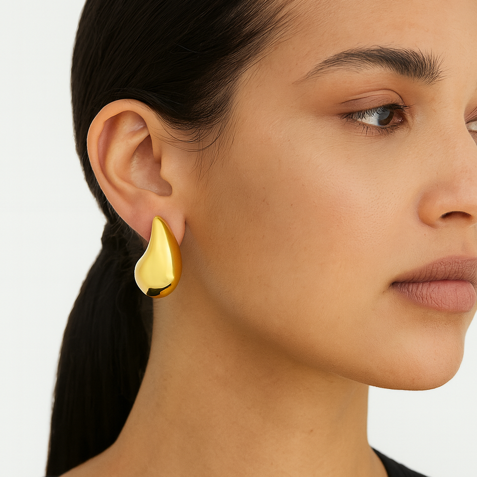 Aqua Water Drop Earrings