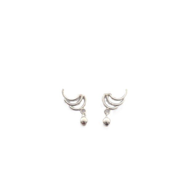 Sterling Silver Wing Stud Earrings