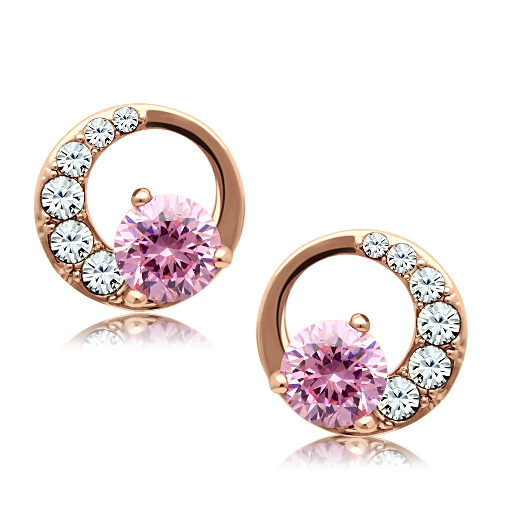 Rose gold studs