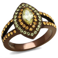 Yolanda Statement Ring - Coffee Ion Plated Stainless Steel