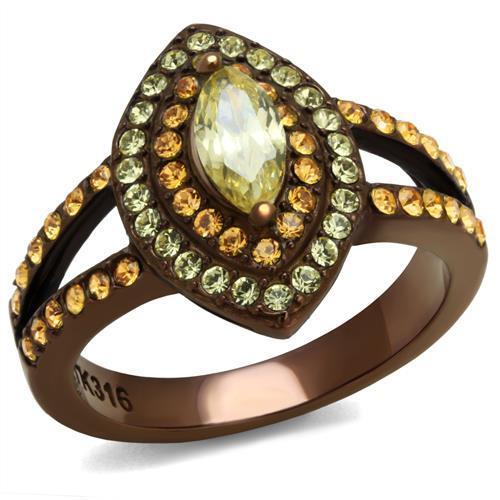Yolanda Statement Ring - Coffee Ion Plated Stainless Steel