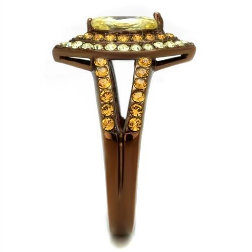 Yolanda Statement Ring - Coffee Ion Plated Stainless Steel